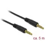Cable de audio DeLOCK 85699 5m 3,5mm negro