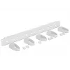DeLock 43346 Panel organizador de cables para rack de 19 pulgadas, 1U, gris claro RAL 7035