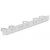 DeLock 43346 Panel organizador de cables para rack de 19 pulgadas, 1U, gris claro RAL 7035
