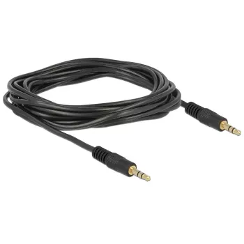 Cable de audio DeLOCK 3m 3,5mm M/M negro