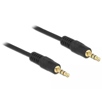 Cable de audio DeLOCK 3m 3,5mm M/M negro