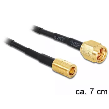 Cable de señal DeLOCK 88474 0,07m dorado negro