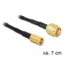 Cable de señal DeLOCK 88474 0,07m dorado negro