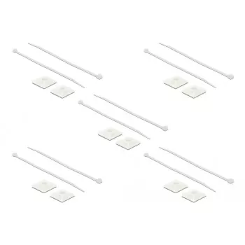 Montaje para bridas DeLOCK 18834 blanco nailon 10 unidades