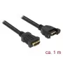Cable HDMI DeLOCK 85466 1 m HDMI Type-A estándar negro
