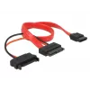 Cable SATA DeLOCK 0,3 m rojo
