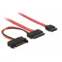 Cable SATA DeLOCK 0,3 m rojo