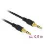 Cable de audio DeLOCK 85545 0,5 m 3,5 mm negro