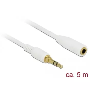 Cable de audio DeLOCK 85591 5 m 3,5 mm blanco