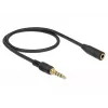 Cable de audio DeLOCK 85627 0,5 m 3,5 mm negro