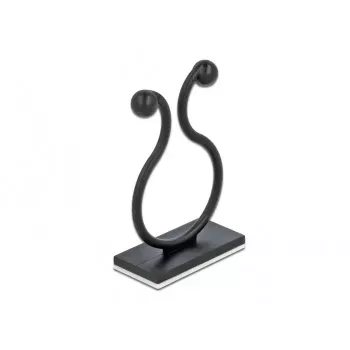 Ganchos para cables DeLOCK 60176 negro 10 uds.