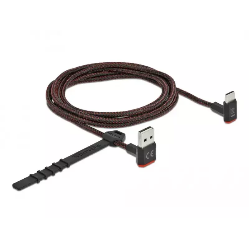 Cable USB 2.0 DeLOCK EASY-USB 85278 USB-A a USB-C conector macho 2 m negro