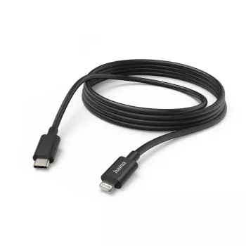 Hama 00201599 Cable Lightning 3 m negro