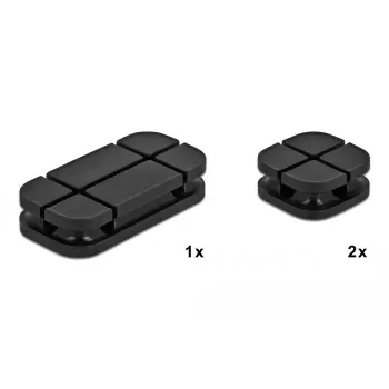 Soporte para cables DeLOCK 18331 negro