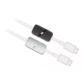 Sujetacables DeLOCK 18404 autocierre autoadhesivo 3 uds. negro blanco