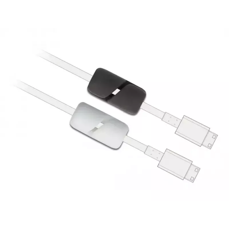 Sujetacables DeLOCK 18404 autocierre autoadhesivo 3 uds. negro blanco