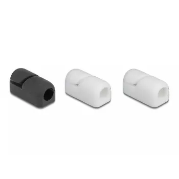 Sujetacables DeLOCK 18404 autocierre autoadhesivo 3 uds. negro blanco