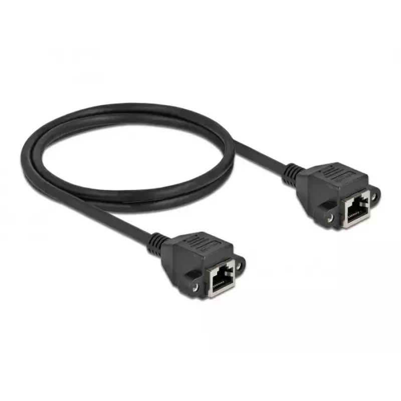 Cable de red DeLOCK Cat.6A RJ45 a RJ45 1 m negro