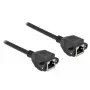 Cable de red DeLOCK Cat.6A RJ45 a RJ45 1 m negro