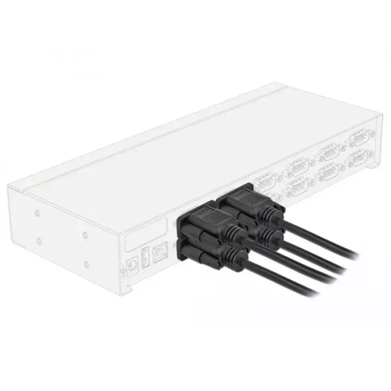 Cable serie RS-232 DeLOCK 87472 2 m conector hembra a conector hembra