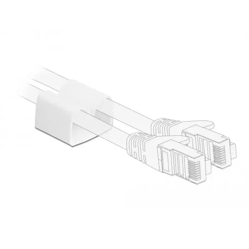 Sujetacables DeLOCK 18395 blanco 2 uds.