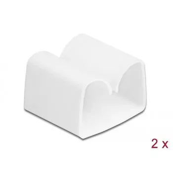 Sujetacables DeLOCK 18395 blanco 2 uds.