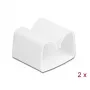 Sujetacables DeLOCK 18395 blanco 2 uds.