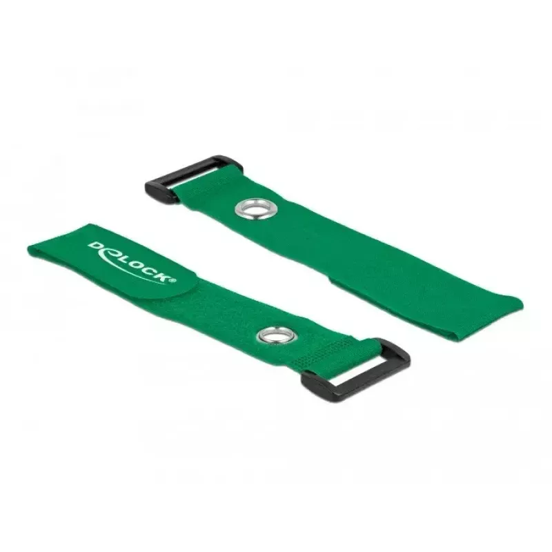 Bridas de cable de velcro DeLOCK 19553 verde 280 mm 3 uds.