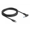 Cable de carga para portátil DeLOCK USB Type-C conector macho a conector macho HP 4,5 x 3,0 mm 1,5 m 20 V 3 A