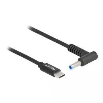 Cable de carga para portátil DeLOCK USB Type-C conector macho a conector macho HP 4,5 x 3,0 mm 1,5 m 20 V 3 A