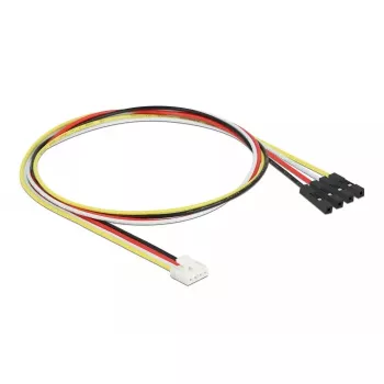 Cable de alimentación interno DELOCK 86950, 0,5 m, conector macho a conector hembra, multicolor (negro/rojo/blanco/amarillo)