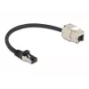 Cable conector macho RJ45 a módulo Keystone conector hembra RJ45 DeLOCK 87022