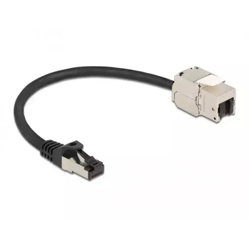Cable conector macho RJ45 a módulo Keystone conector hembra RJ45 DeLOCK 87022
