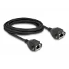 Cable de extensión RJ50 DeLOCK conector hembra a conector hembra S/FTP 5 m negro