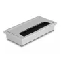 Pasacables DELOCK 66861 para escritorio, plateado, 80×160×28 mm, 1 ud.