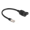 Cable DeLOCK RJ50 macho a RJ50 hembra IP67 impermeable 20 cm