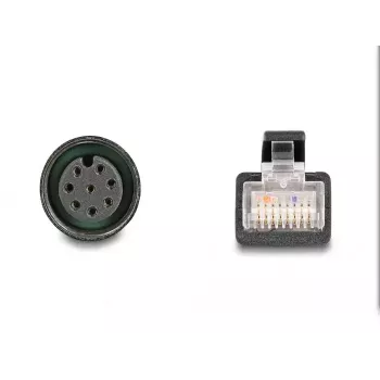 Cable adaptador DeLOCK M12 codificación A hembra de 8 pines a RJ45 macho 50 cm