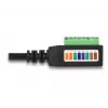 Cable DeLOCK RJ45 Cat.5e hembra a adaptador de regleta de bornes 21,5 cm