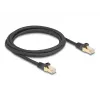 Cable de red DeLOCK RJ45 80318 macho a macho Cat.6A 2 m negro