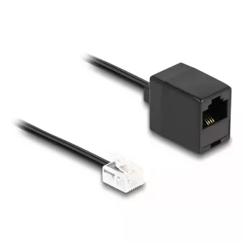 Cable de teléfono DeLOCK RJ11 macho a RJ45 hembra negro 10 m