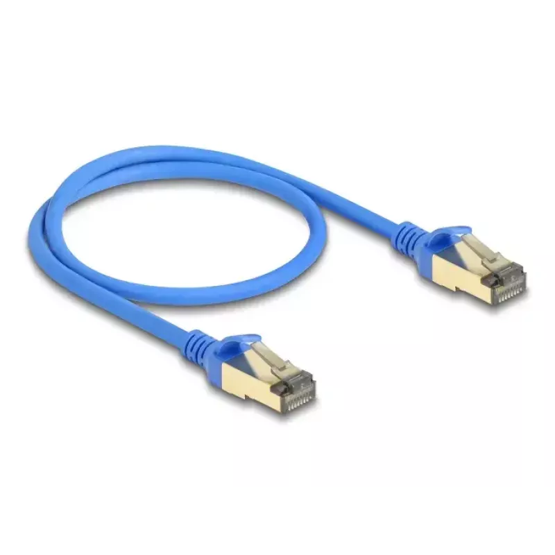 Cable de red DeLOCK RJ45 Cat.8.1 F/FTP fino 0,5 m azul