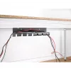 Sujetacables DeLOCK 88031 montaje bajo mesa negro 2 uds. set