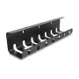 Sujetacables DeLOCK 88031 montaje bajo mesa negro 2 uds. set