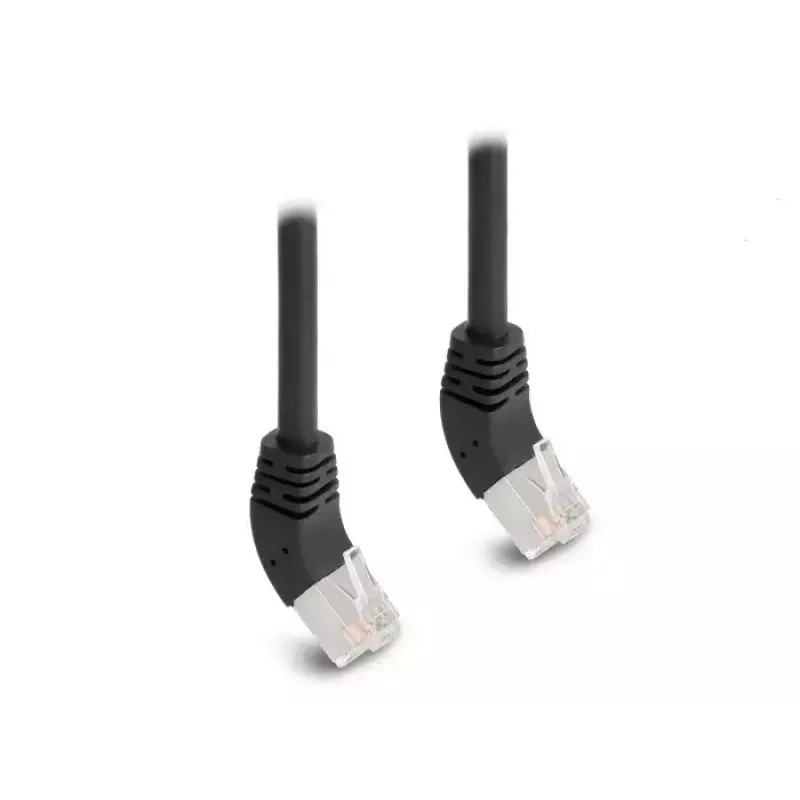 Cable de red DeLOCK RJ45 Cat.6A 45° acodado 0,5 m negro