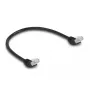 Cable de red DeLOCK RJ45 Cat.6A 45° acodado 0,5 m negro