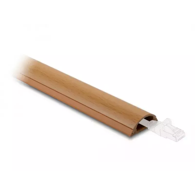Canaleta DeLOCK 20730 30 x 11 mm autoadhesiva efecto madera