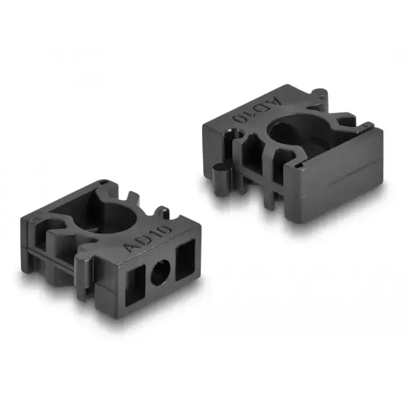 Sujetacables DeLOCK 60481 10 mm negro 8 uds.