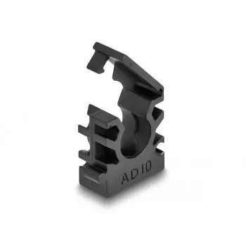 Sujetacables DeLOCK 60481 10 mm negro 8 uds.