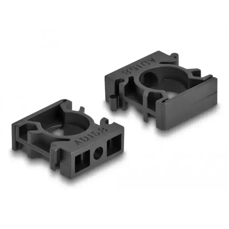 Sujetacables DeLOCK 60483 15,8 mm negro 8 uds.