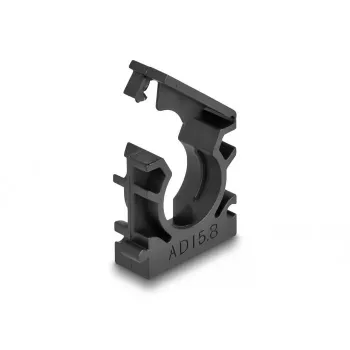 Sujetacables DeLOCK 60483 15,8 mm negro 8 uds.